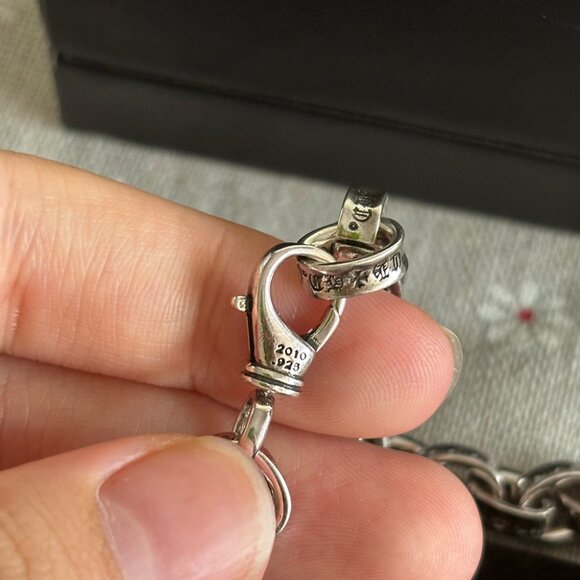 Chrome Hearts Paper Chain CH Necklace - Picture 3 of 6